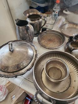 Vintage  silver plated dishes