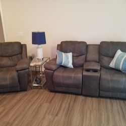 Ashley Couch and Recliner 