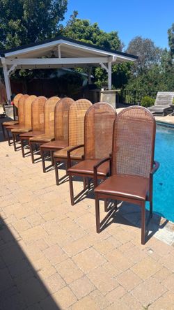 Mid century dining chairs by Milo baughman for directional