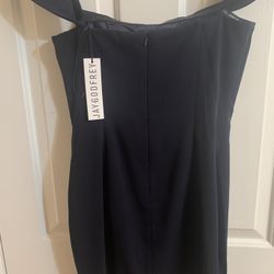 Blue Off The Shoulders Jay Godfrey Dress