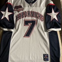 vintage SOHK (School of Hard Knocks) #7 football jersey from the 2002-2003 era