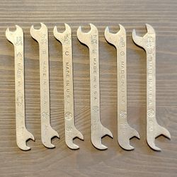 Vintage Kastar Ignition Wrench Set SAE 6-Pc Made in USA 1960s 
