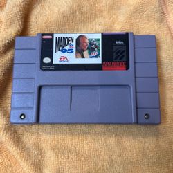 Super Nintendo Game: NFL Madden 95 $35 Obo Habló Español