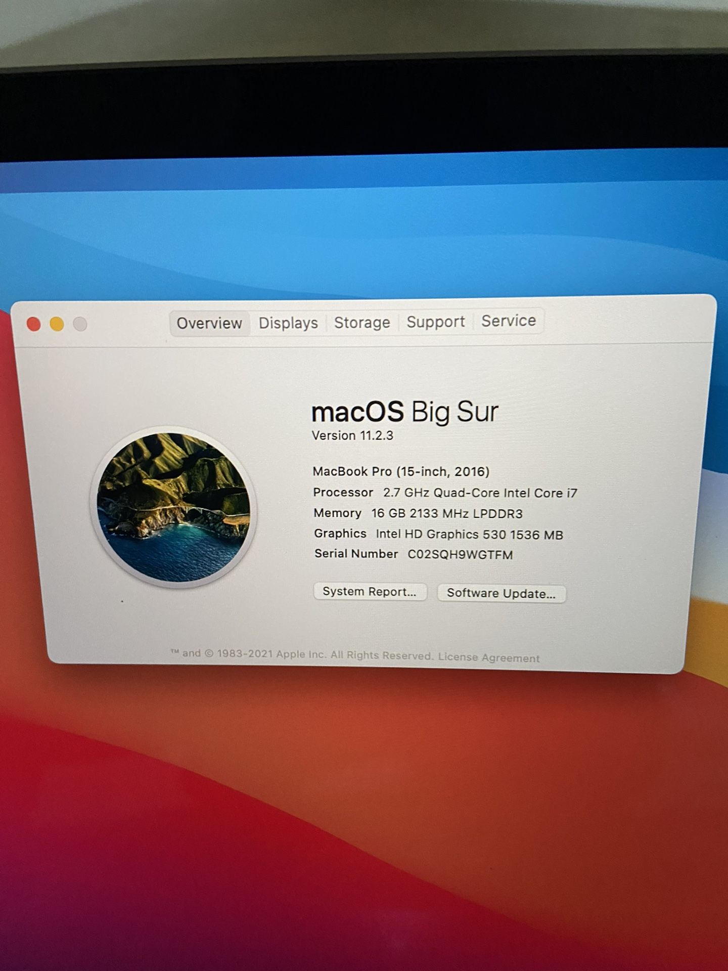 MacBook Pro 15” Touchbar