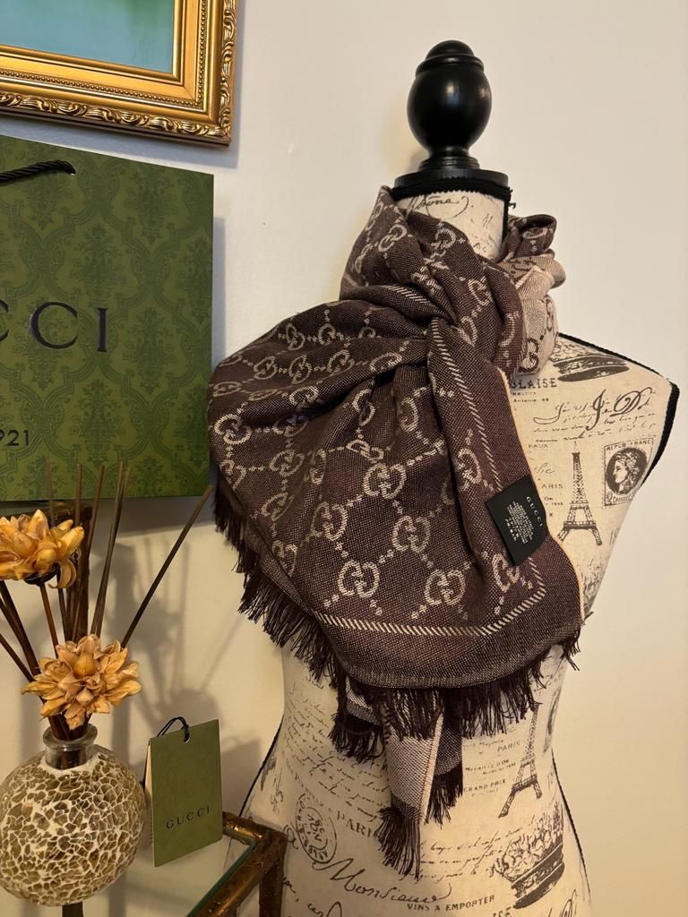 New Brown Double Sided Scarf