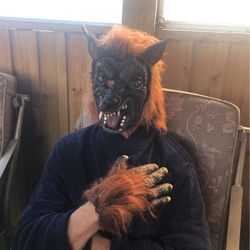 Halloween Mask With A  Single paw