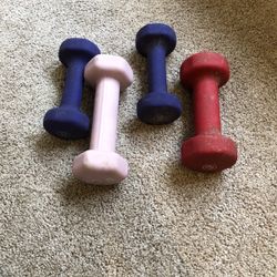 Dumbbells 2 Lbs 3 Lbs Pairs