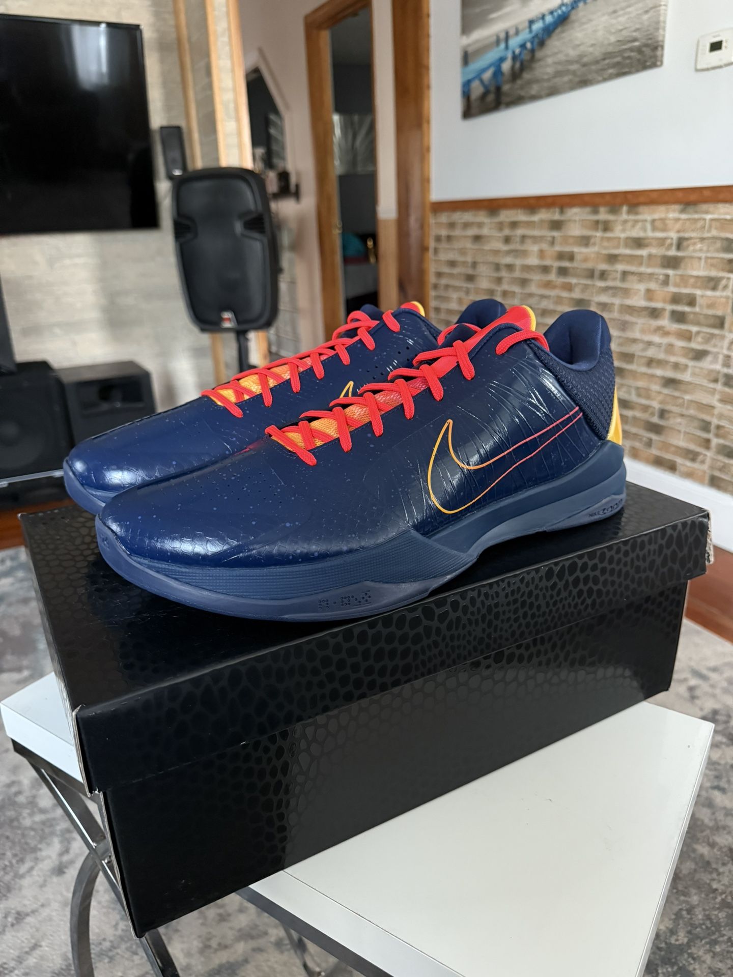 Caitlin Clark x Zoom Kobe 5 Protro 'Indiana Fever' Sz 16
