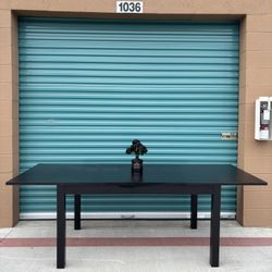 MCM Black IKEA Bjursta Extendable Dining Table •FREE DELIVERY•