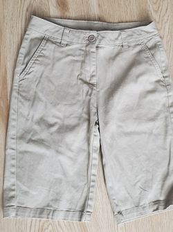 Juniors Size 3 Khaki School Uniform Bermuda Shorts