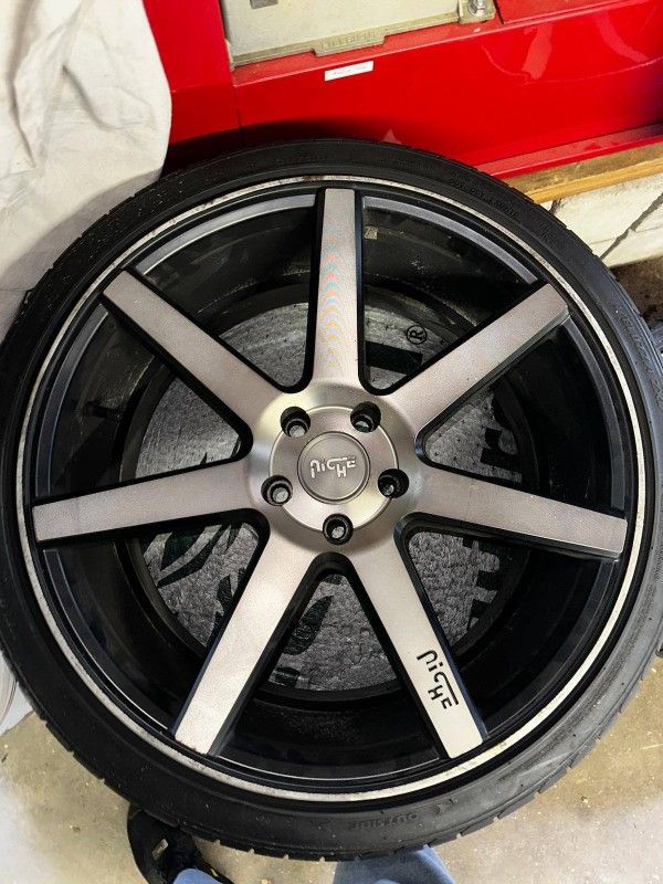 20" NICHE VERONA Rims Machined Matte Black