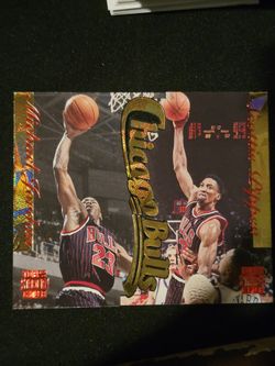 1996-97 Stadium Club Fusion Michael Jordan #F1 Scottie Pippen #F9 Die Cut Set!