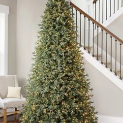 9ft Pre-Lit Aspen EZ Connect Artificial Christmas Tree, 2,700 Color-Changing Radiant Micro LED Lights