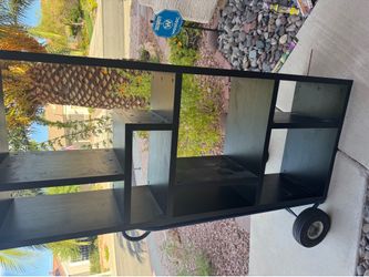 Wood entertainment center