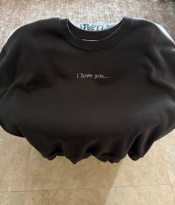 Taylor Swift Double Sided Embroidered "i love you... it’s ruining my life” Gray
