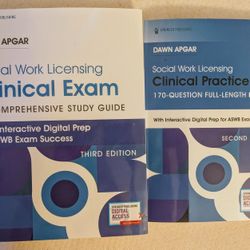 LCSW Test Prep! Dawn Apgar Social Work Licensing Clinical Exam 3rd Edition & 170 Question Exam