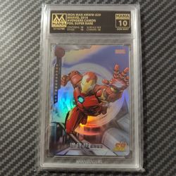 Iron Man Stark foil Camon 2014 card Disney Marvel MANA GRADED GEM MINT 10 POP 1