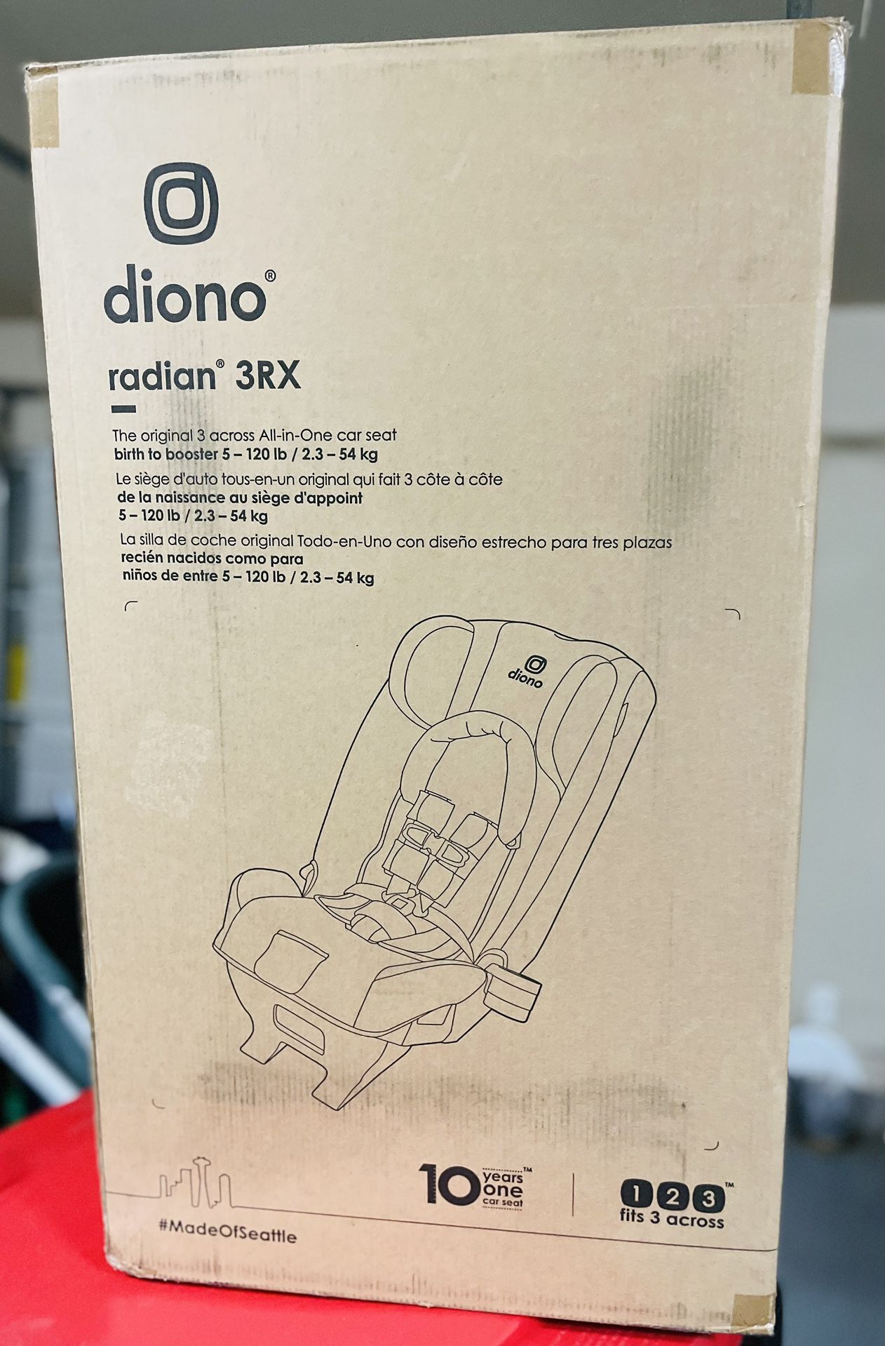 Diono Radian 3RX Convertible Car Seat 2021 In Black Jet, Brand new In Box,FREE shipping