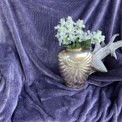 Large & Heavy Brass Vase