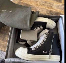 Rick Owens High-Top Sneakers Black