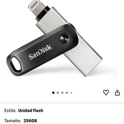 SanDisk iXpand Go 256GB Flash Drive - For your iPhone 14 or earlier - Free up space on your iPhone - SDIX60N-256G-GN6NE