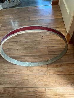 20” vintage bass drum hoop red sparkle
