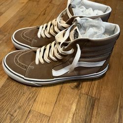 Brown High Top Vans Skate Shoe Sz 10
