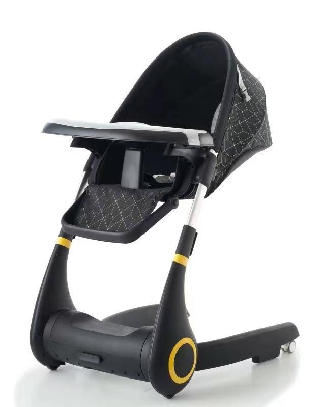 4-in-1 Baby Gear: High Chair, Crib, Walker & Swing Car – All-in-One Solution!