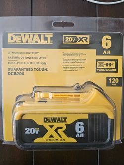 Dewalt XR 20v 6AH Battery