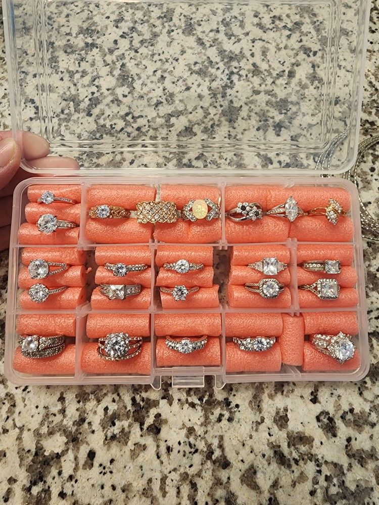 Cubic Zirconia Sterling Silver Jewelry