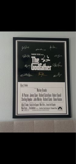 The Godfather Framed Signed Movie Poster