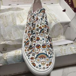 New Women’s Vegan Blowfish Malibu Play Peace Evil Eye Mushroom Rainbow Daisy Star Canvas Shoes 9