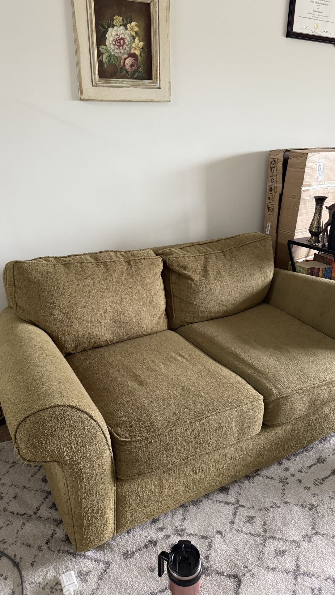 Green couch