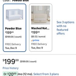 Carters Colby Blue DaVinci 4 In 1 Crib Bed