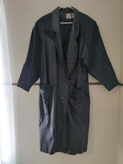 Leather trenchcoat