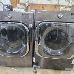 Lg Washer And Dryer Set Electric Lavadora Y Secadora 30-day Warranty 