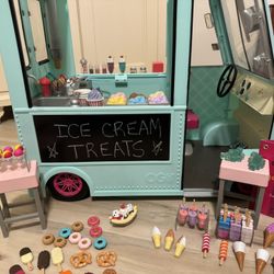 Our Generation New Ice Cream Truck Set 18” Doll American Girl Size