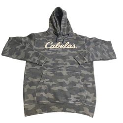 Cabela’s Hoodie Men Small Camoflauge Sweatshirt Pullover Sweater Hunting Outdoor