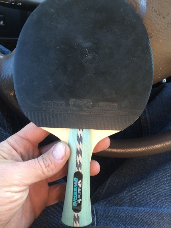 Butterfly Sweeris Ping Pong Paddle