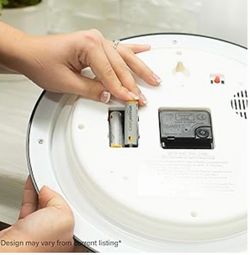 Round Battery-Operated Wall Clock