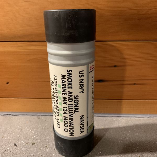 Day or night signal flare smoke flare US Navy survival for Sale in