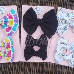 Hair Bow And Pigtail Set
