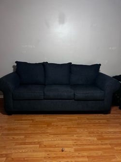 Dark blue sofa