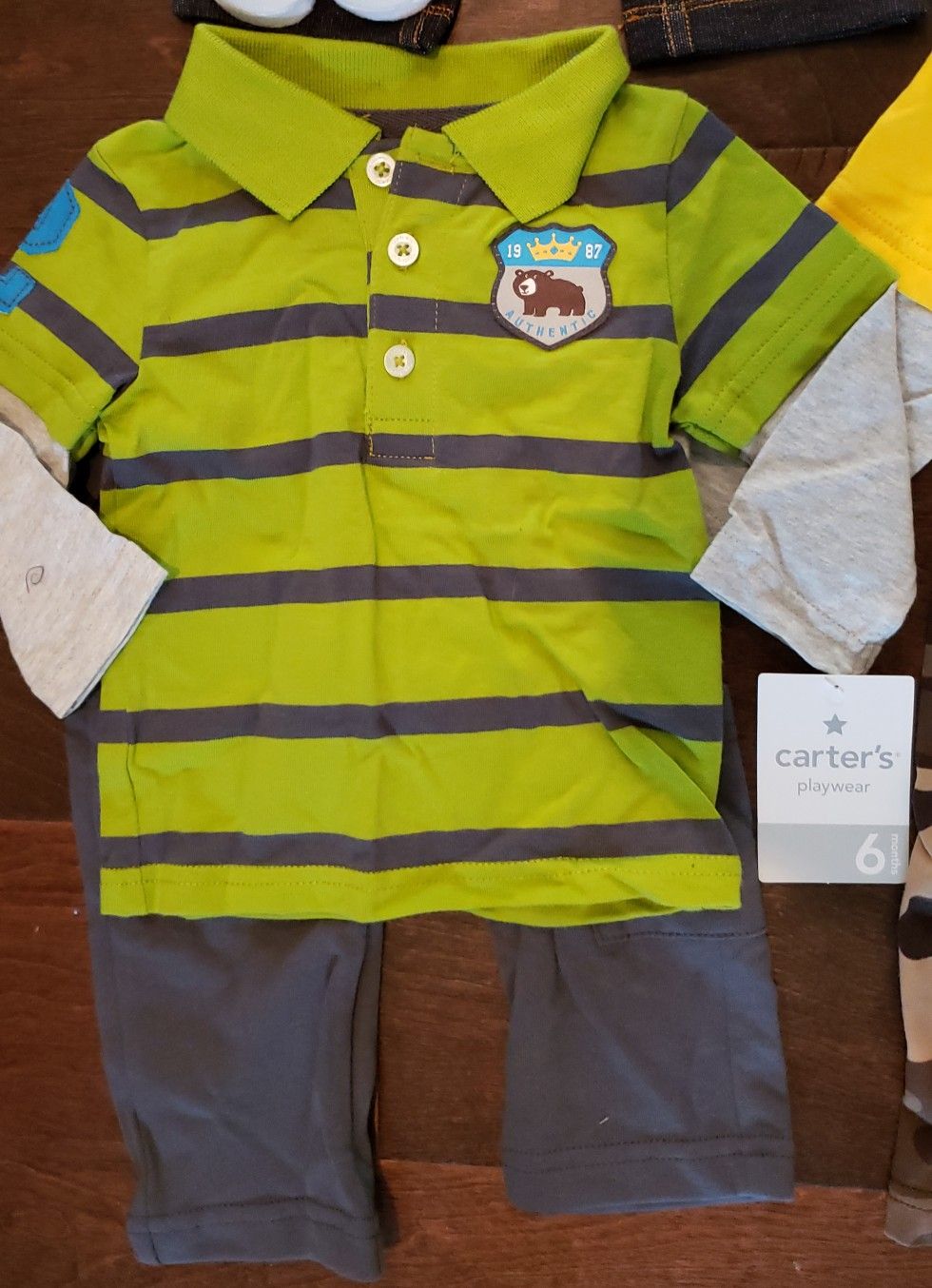 FOUR - 6 month boys outfits by Carter