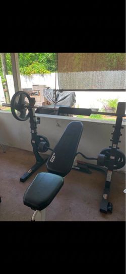 Wieder pro series fitness gear with bench press