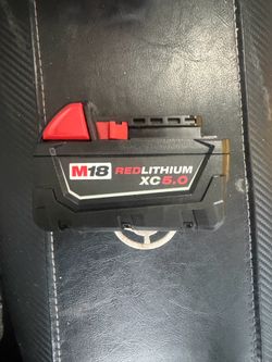milwaukee m18 battery red lithium xc 5.0