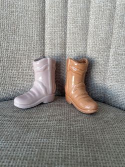 Ceramic Cowboy Match Box