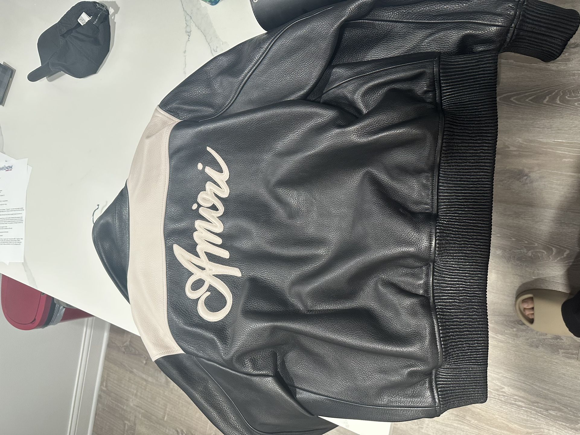 amiri leather jacket