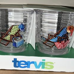 Tervis 12 oz Retro Beach Collection Insulated Tumblers (set of 4)
