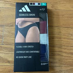 NWT Adidas women seamless bikini underwear 4 packs Size XL